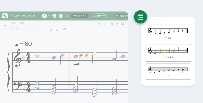 五線譜が苦手な生徒にもおすすめ！